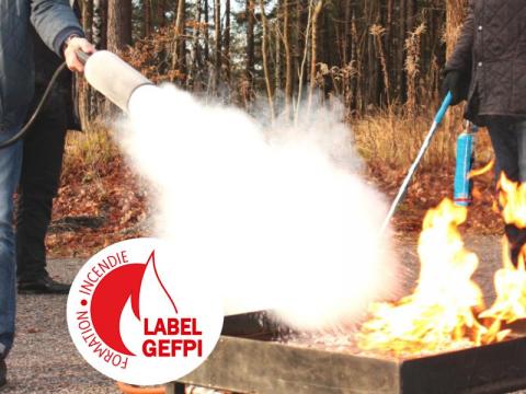 EXTINCTION INCENDIE LABEL GEFPI